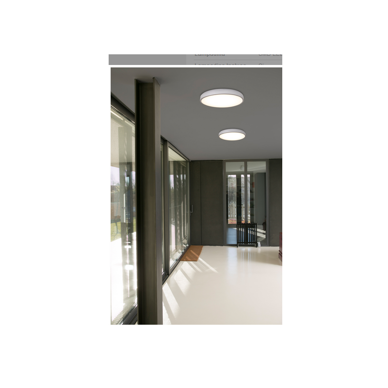 PLAFONIERA BIANCA DIAM 55 CM LED 42W COCOTTE FARO 