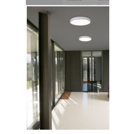 PLAFONIERA BIANCA DIAM 55 CM LED 42W COCOTTE FARO 