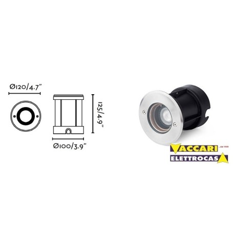 LAMPADA FARETTO INCASSO PER ESTERNO DA PAVIMENTO CALPESTABILE IP67