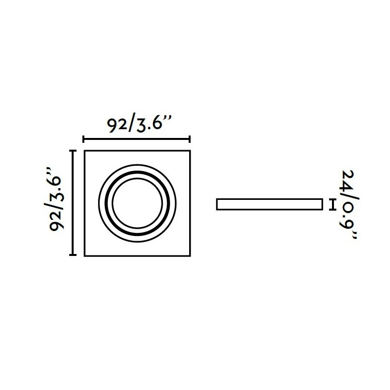 LAMPADA A FARETTO TONDO  INCASSO DA SOFFITTO...