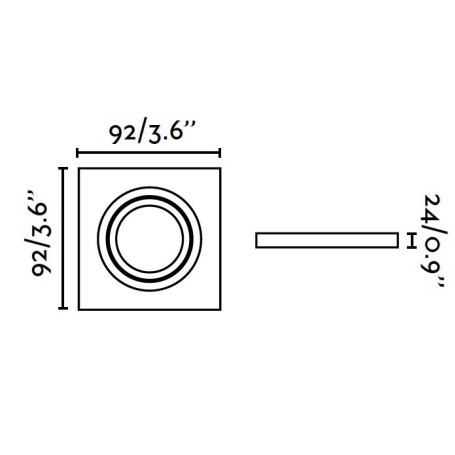 LAMPADA A FARETTO TONDO  INCASSO DA SOFFITTO ORIENTABILE IN ALLUMINIO COLORE BIANCO