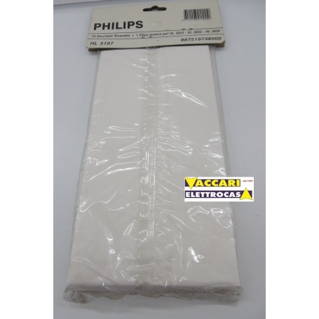 SACCHETTI per ASPIRAPOLVERE PHILIPS HL3853 HL3855 HL3856