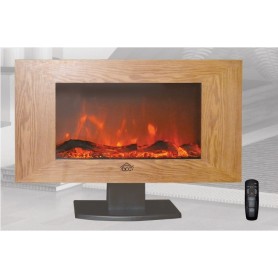 CAMINETTO ELETTRICO in LEGNO con TELECOMANDO