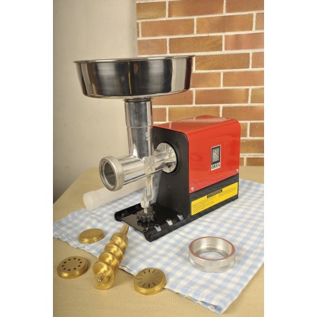 TORCHIO PER PASTA ELETTRICO CON TRAFILE IN OTTONE NEW OMRA MINIPROFESSIONAL