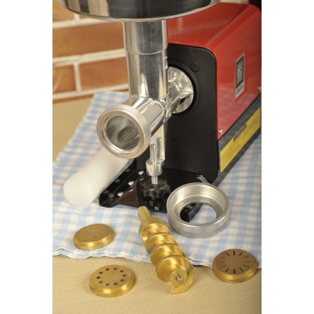TORCHIO PER PASTA ELETTRICO CON TRAFILE IN OTTONE NEW OMRA MINIPROFESSIONAL