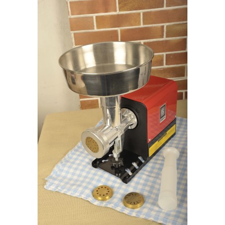 TORCHIO PER PASTA ELETTRICO CON TRAFILE IN OTTONE NEW OMRA MINIPROFESSIONAL
