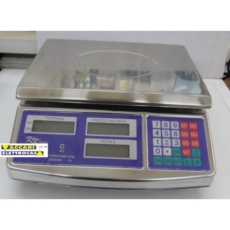 Bilancia digitale elettronica Ricaricabile  per alimenti 40 kg per uso domestico 