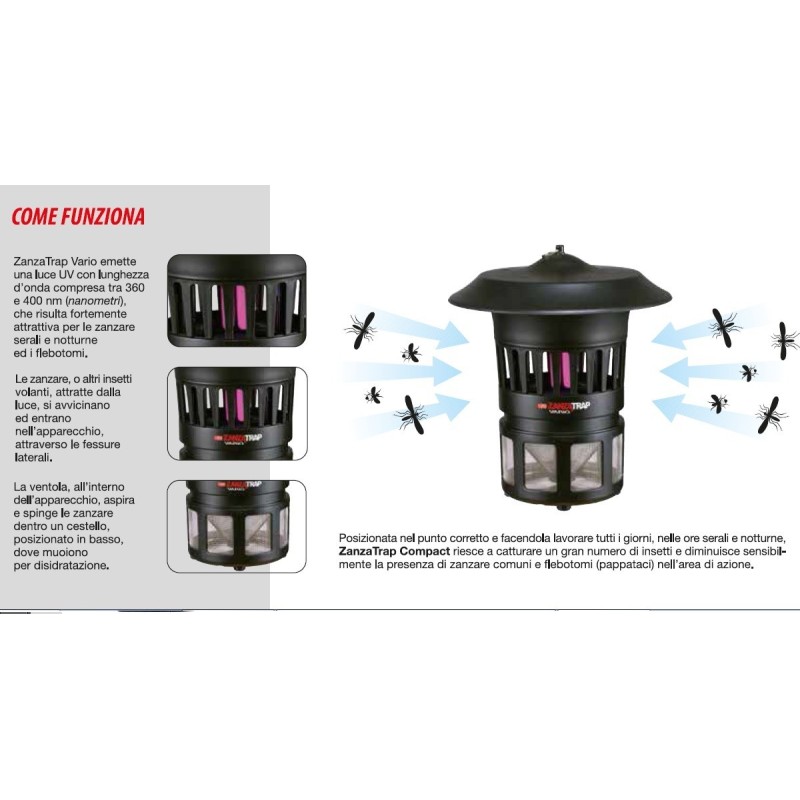ZANZATRAP VARIO cattura zanzare da parete VERDE