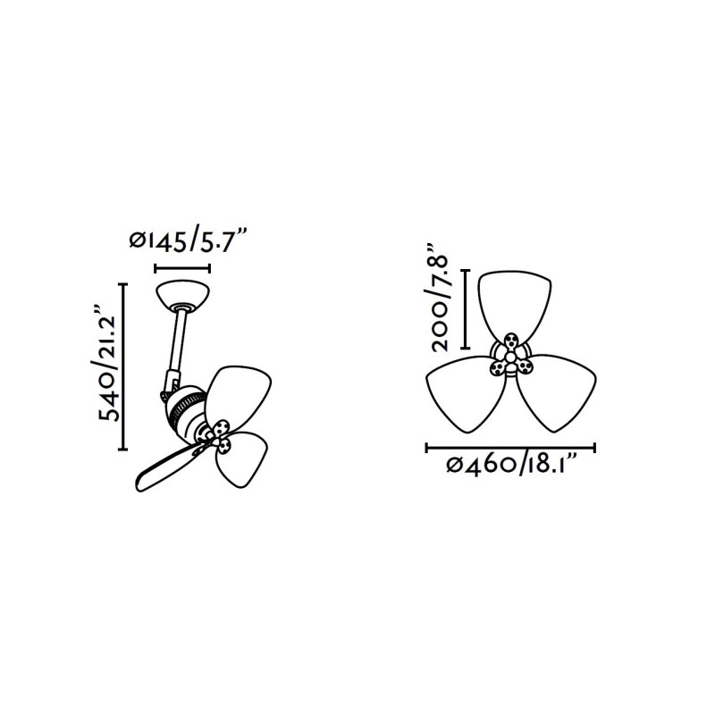 ventilatore soffitto VEDRA FARO 33450 linea...