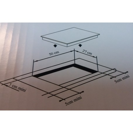PIANO INDUZIONE 2 ZONE VERTICALE DA INCASSO CASO GERMANY MASTER E2