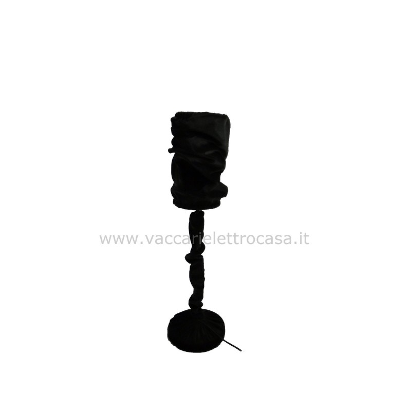 LAMPADA DA TAVOLO IN VELLUTO NERO FARO PUCCINI...