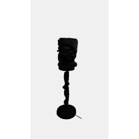 LAMPADA DA TAVOLO IN VELLUTO NERO FARO PUCCINI  LO 29642... 2