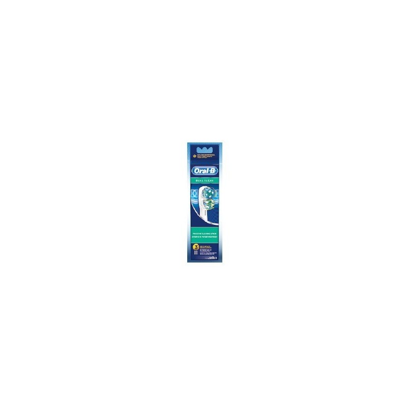 3 TESTINE RICAMBIO ORAL-B DUAL CLEAN