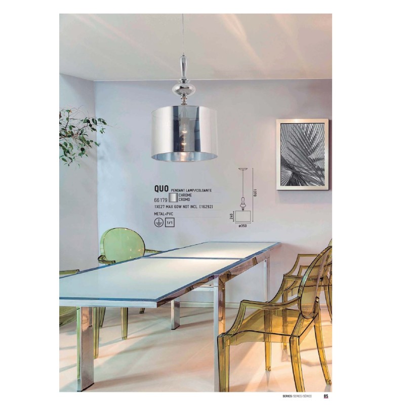 FARO QUO LAMPADARIO in metallo cromato FARO...