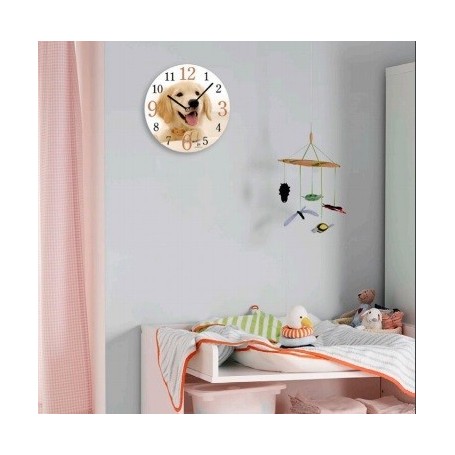 orologio parete con Immagine di bellissimo cucciolo di Labrador 14846