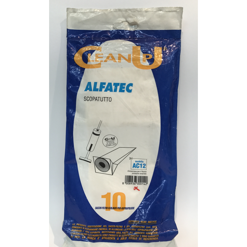 SACCHETTI CLEAN UP PER SCOPA ALFATEC SCOPATUTTO...