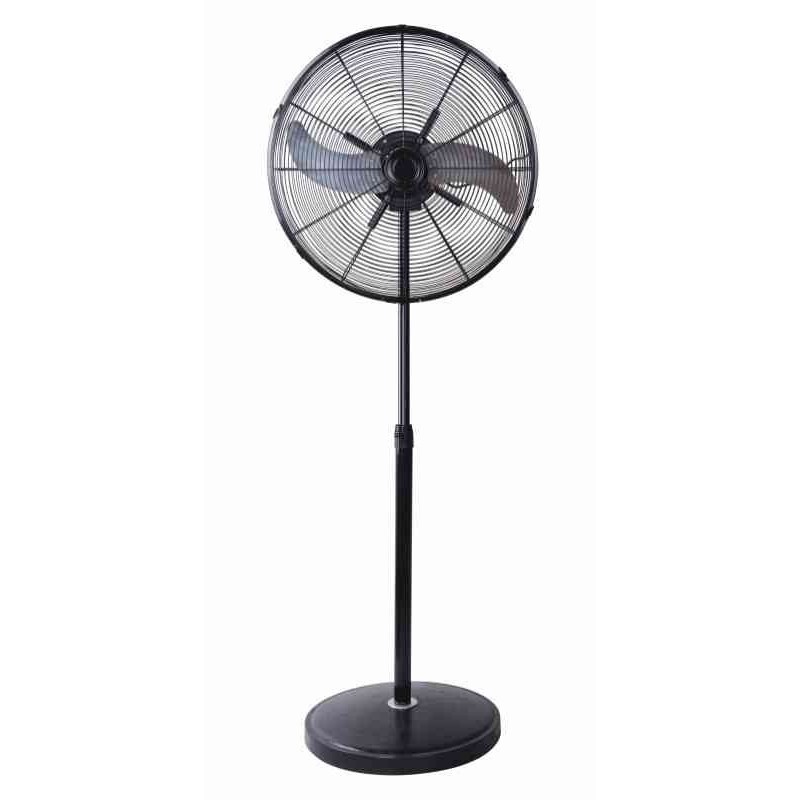 Ventilatore a piantana in metallo color Nero, diametro cm 50, a 2 pale Modello EV012 THE AVIATOR