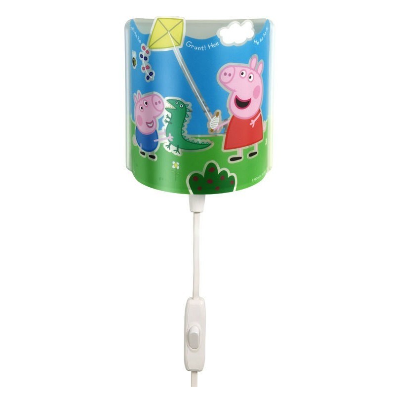 Punto luce notturno a LED da fissare a parete PEPPA PIG