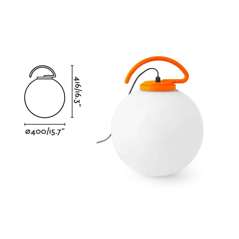 LAMPADA DA ESTERNO PORTATILE GLOBO GRANDE NUK...