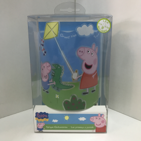 Punto luce notturno a LED da fissare a parete PEPPA PIG 2
