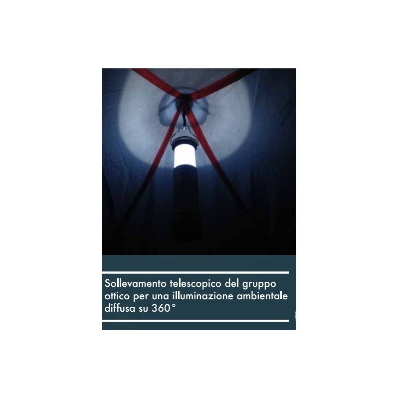 Minitorcia LED in metallo da campeggio TELE...