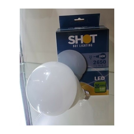 LAMPADINA LED GLOBO GRANDE 22Watt luce CALDA