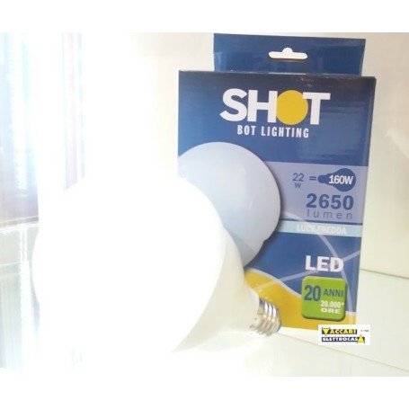 LAMPADINA LED GLOBO GRANDE 22Watt luce CALDA