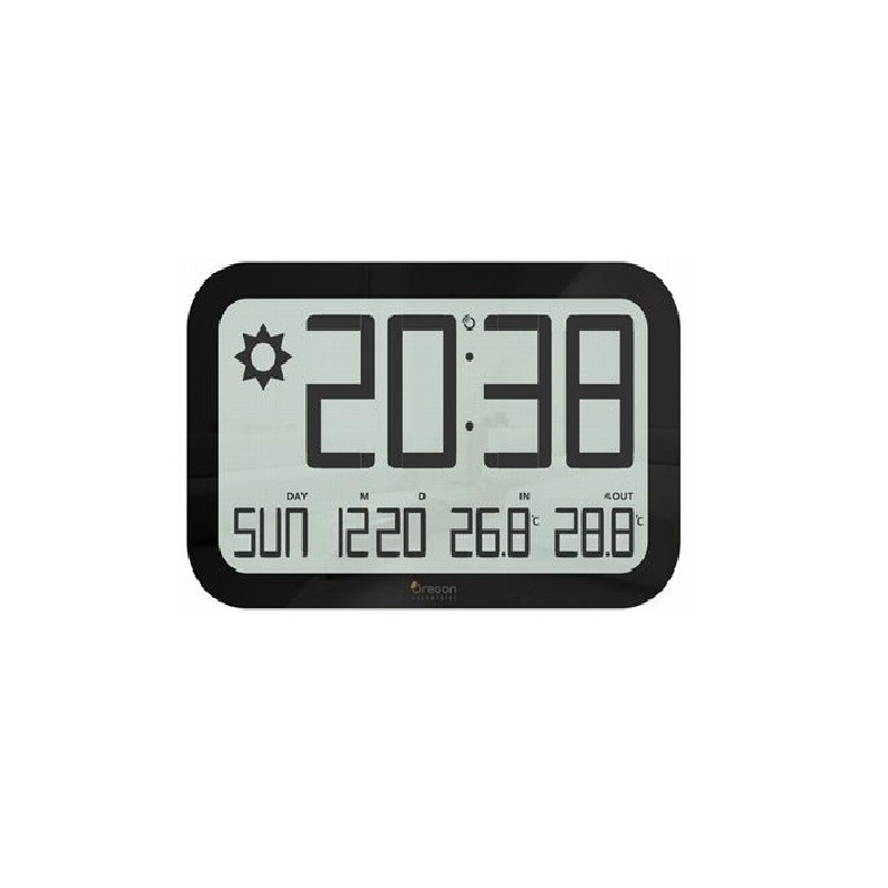 Orologio Digitale Da Parete Muro Led Calendario Temperatura 46x21x2 Cm