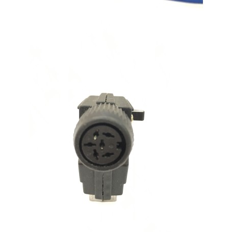 addatttore-commulatore - Presa DIN 6pin su 1x spina -scart con interruttore - Nero 