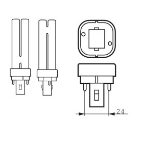 LAMPADINA NEON PL-C 2P PHILIPS MASTER 10WATT/830 2
