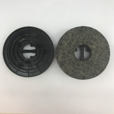 Spazzole in feltro coppia, per lucidatrice IMETEC 8020 cod. G63210