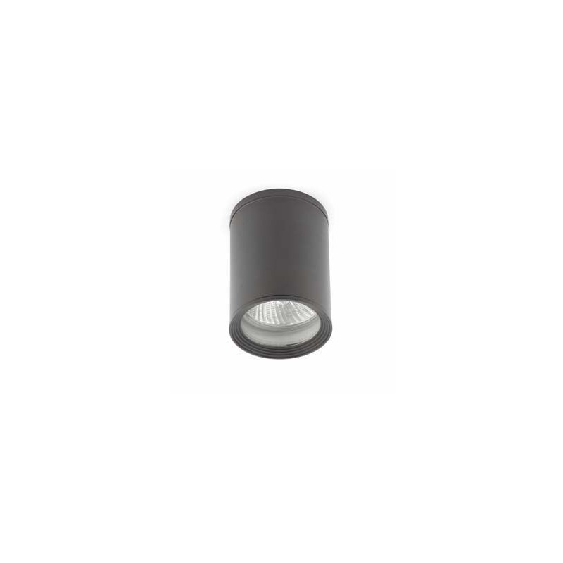 Lampada a cilindro da esterno in alluminio altezza cm 14, diametro cm 11 colore Grigio Scuro TASA 70806 FARO