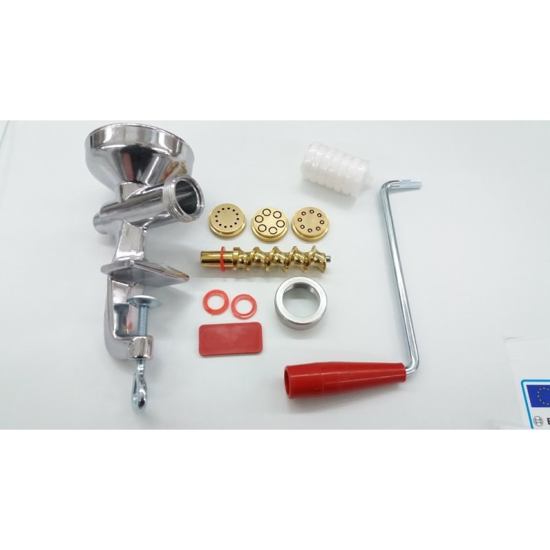 Torchietto manuale per pasta con N°3 TRAFILE in...