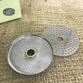 Coppia filtri superiore e inferiore di ricambio per moka elettrica VELOX 2 tazze  2