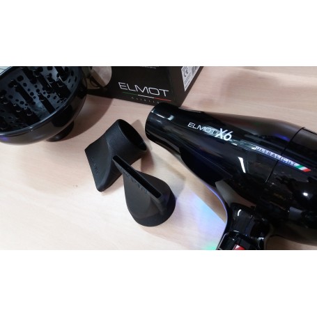 Asciugacapelli leggero e silenzioso con diffusore elmot x6