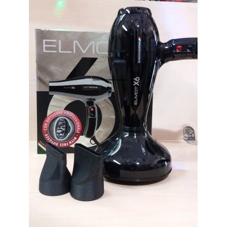 Asciugacapelli leggero e silenzioso con diffusore elmot x6
