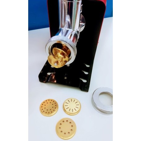 TORCHIO PER PASTA ELETTRICO CON TRAFILE IN OTTONE NEW OMRA PROFESSIONAL ORIGINALE