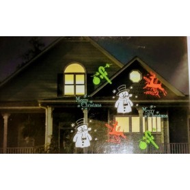 Proietto LED BIG WIMEX dotato di sensore crepuscolare e diapositive intercambiabili WIMEX 2
