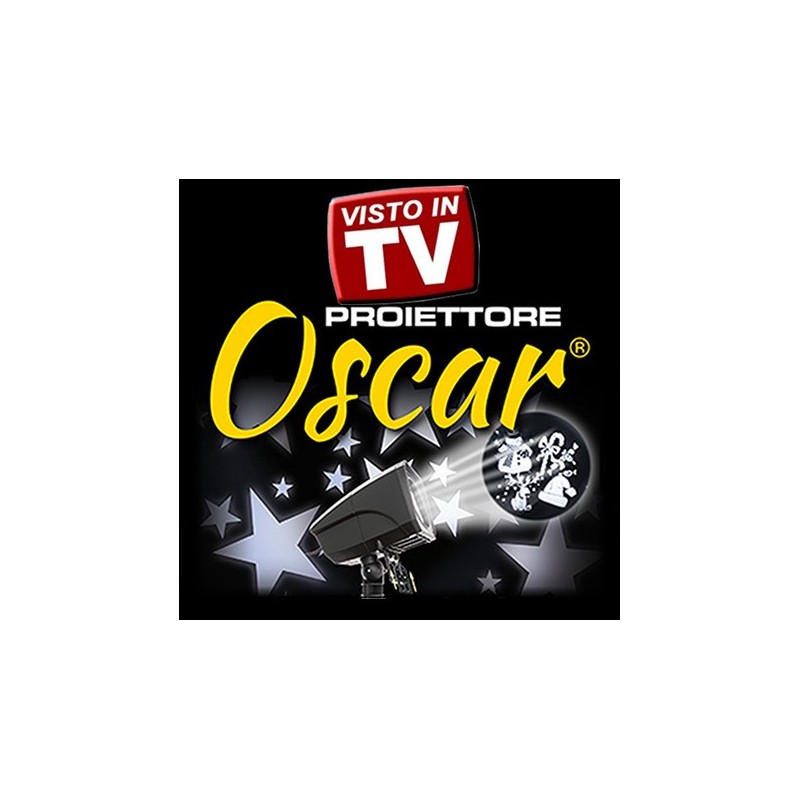 Proiettore Oscar Led con 12 giochi, per uso interno ed esterno. LOTTI GLD 4L12R