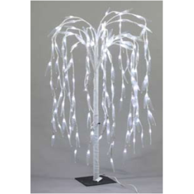 salice bianco con LED bianchi, h cm150, con 390 led fissi bianchi TABOR