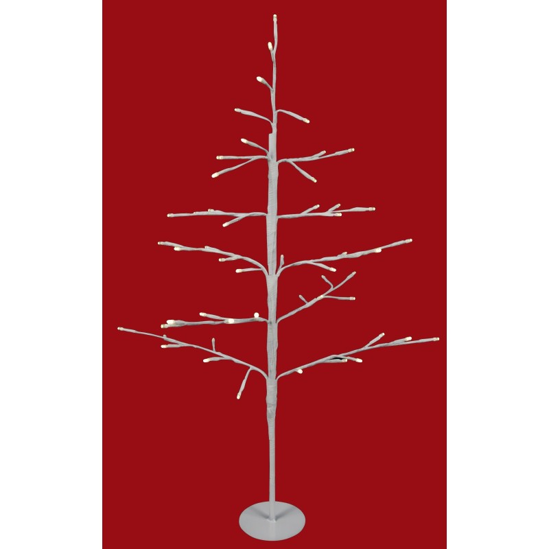 Albero di natale bianco con LED cm 60 NEDIS