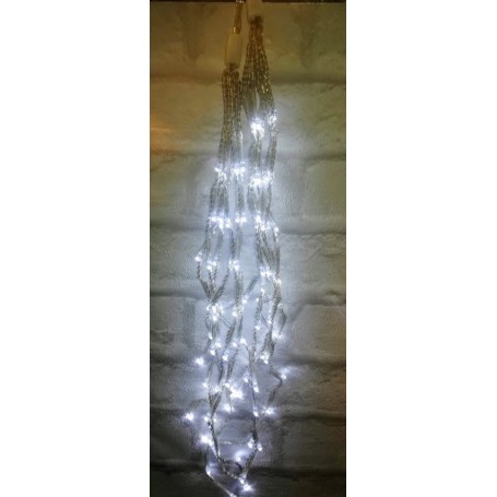 Filo con grappoli di luce 10 MINI BUNCHES bianco freddo