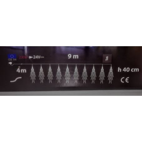 Filo con grappoli di luce 10 MINI BUNCHES bianco freddo