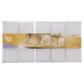 Fila di luci LED quadrate bianche a batterie HQ 2