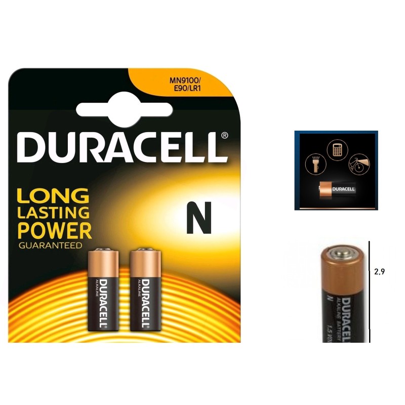 PILA DURACELL N 1,5Volt MN9100 LR1