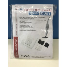 Confezione di 5 sacchi di ricambio per scope elettriche SPEEDY, DUST, EMER ELETTROPIU' 2