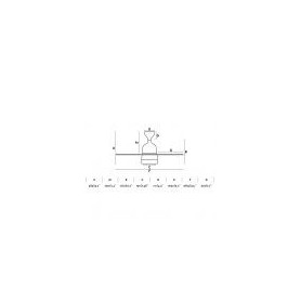 Ventilatore soffitto con luce, 4 pale, nikel opaco/legno 33706 MEDITERRANEO 2