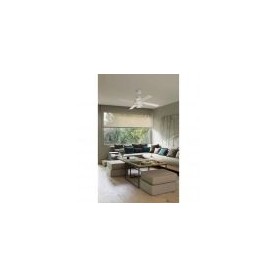 Ventilatore da soffitto con luce 4 pale, bianco, con telecomando 33397 DISC FAN FARO 2