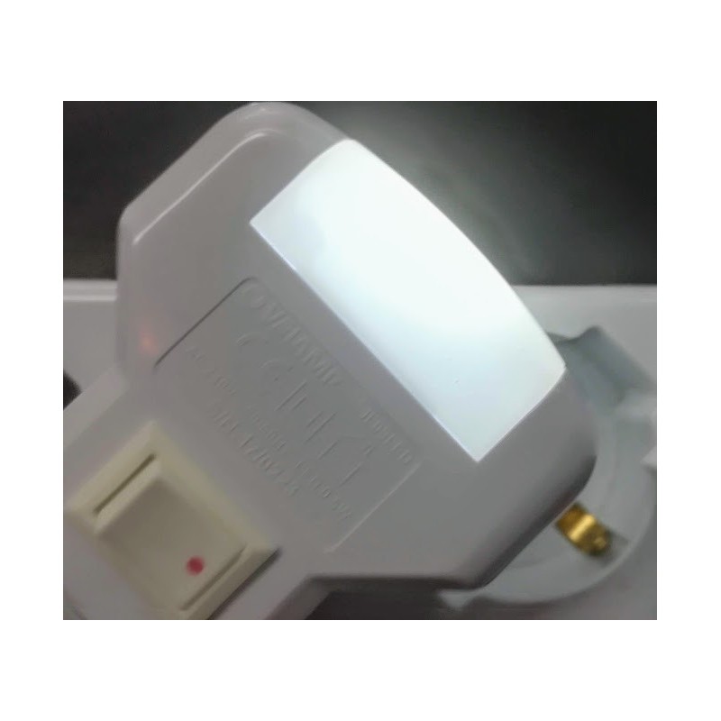 PUNTO LUCE NOTTURNO LED CON INTERRUTTORE BLU, GIALLO, ROSSO, VERDE, BIANCO