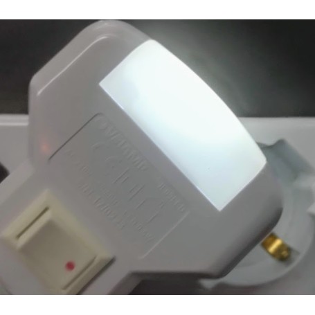 PUNTO LUCE NOTTURNO LED CON INTERRUTTORE BLU, GIALLO, ROSSO, VERDE, BIANCO